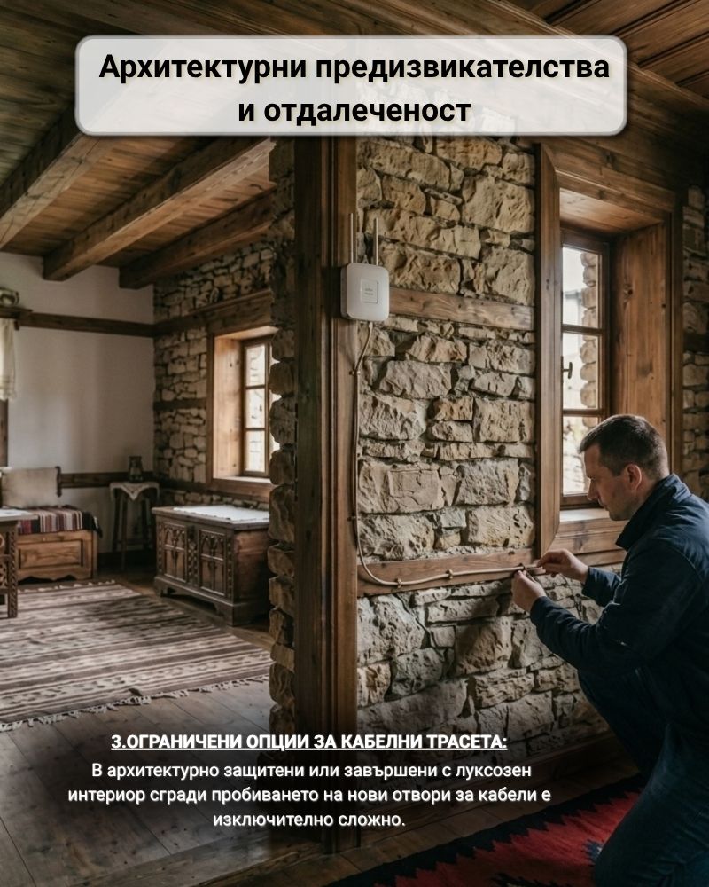 Ограничени опции за кабелни трасета