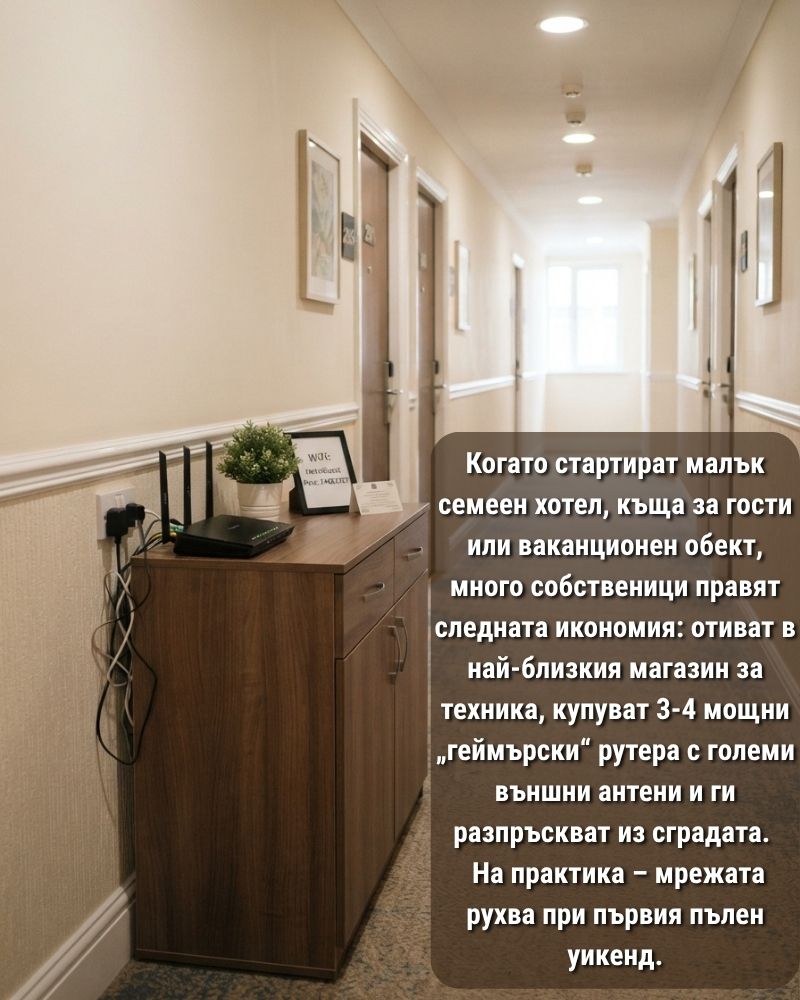 евтини рутери в хотел