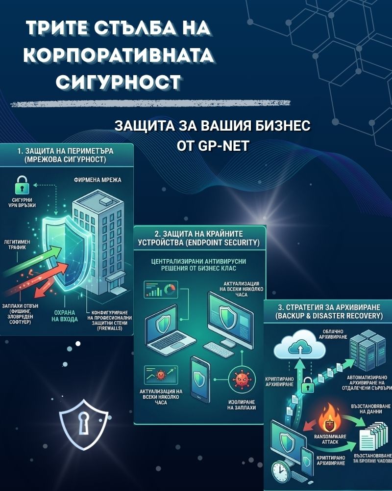 трите стълба на корпоративната сигурност