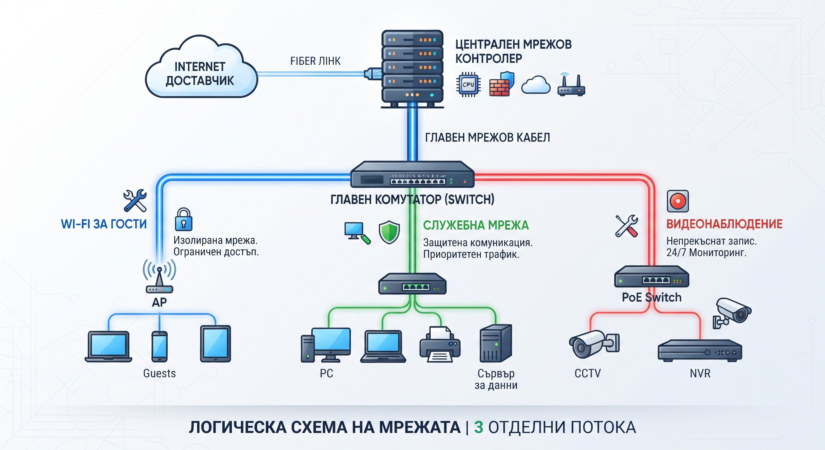 Централен мрежов контролер с GP-NET!